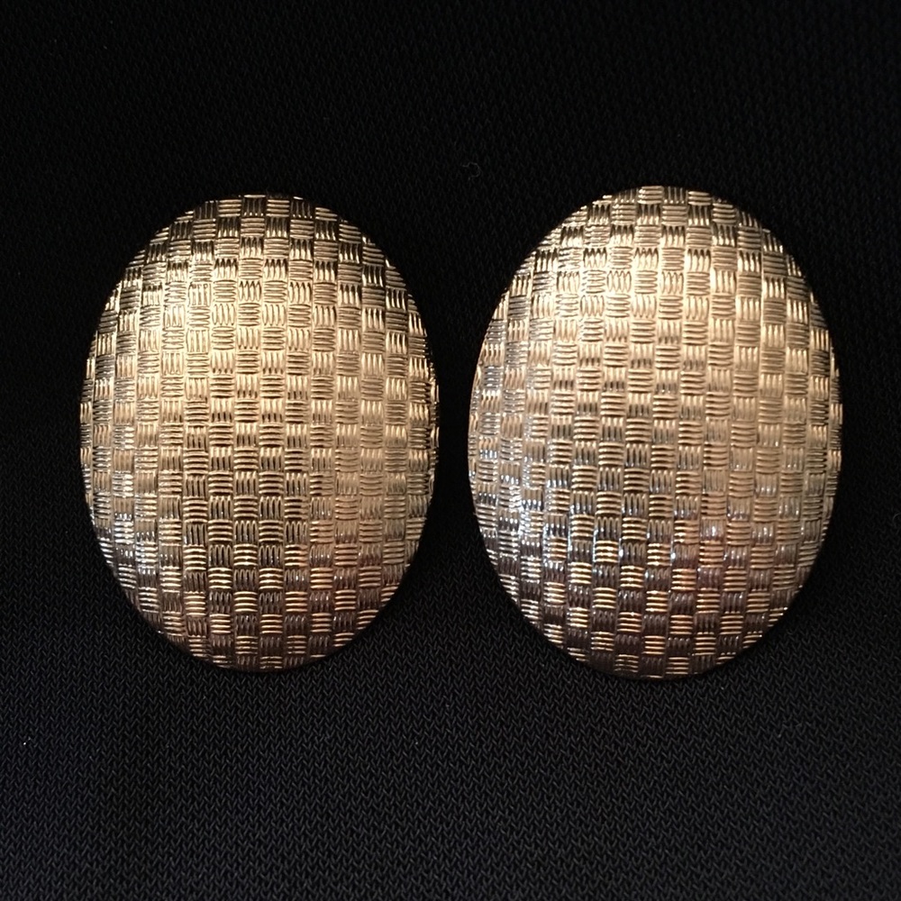 Textured Gold Earrings